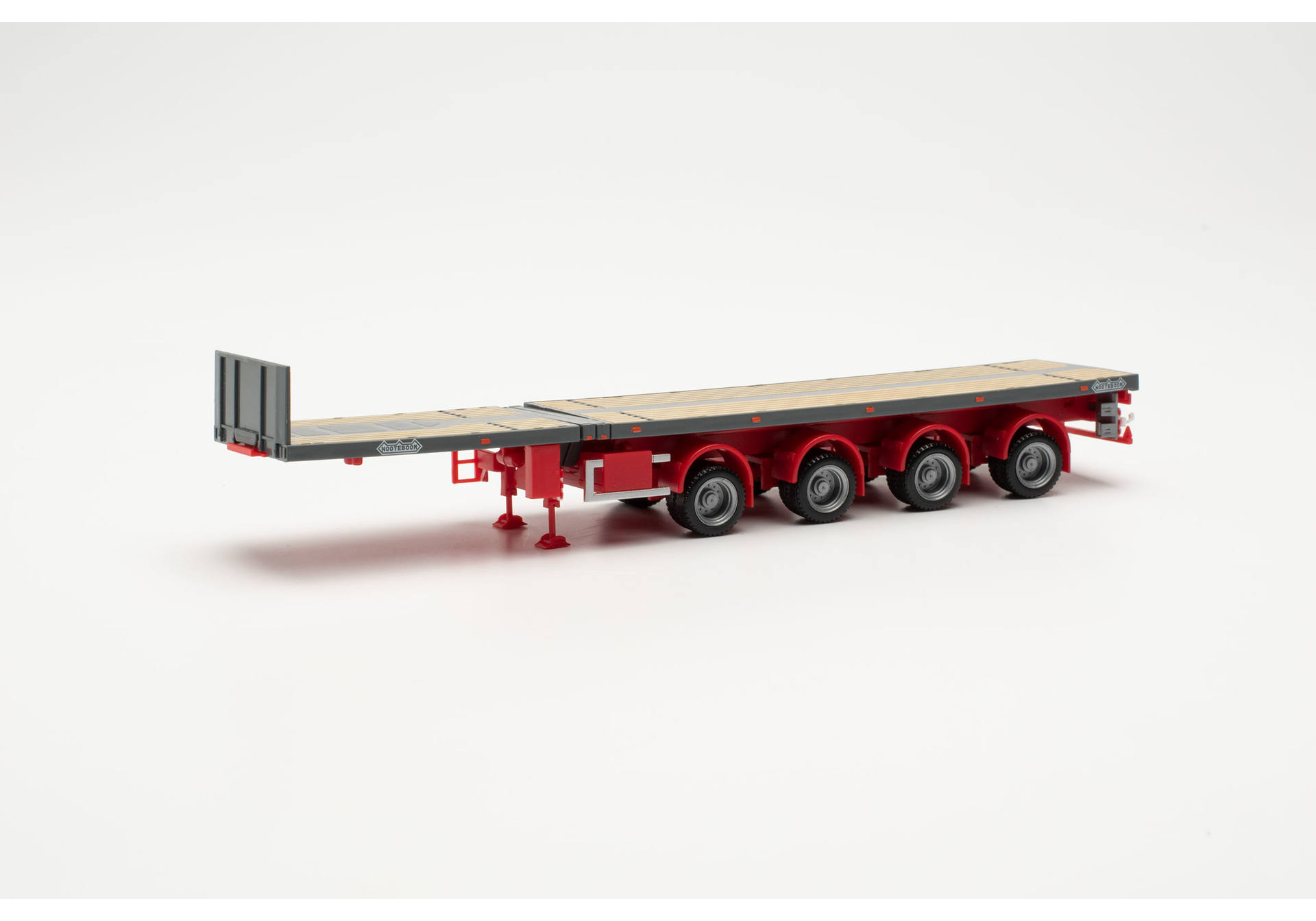 Herpa 076203-008 Teletrailer 4-achs - eisengrau 1:87