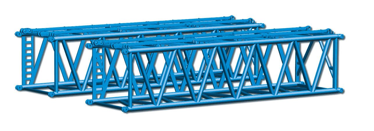 Herpa 076609 Gittermast S-Ausleger für Raupenkran LR1600/2 