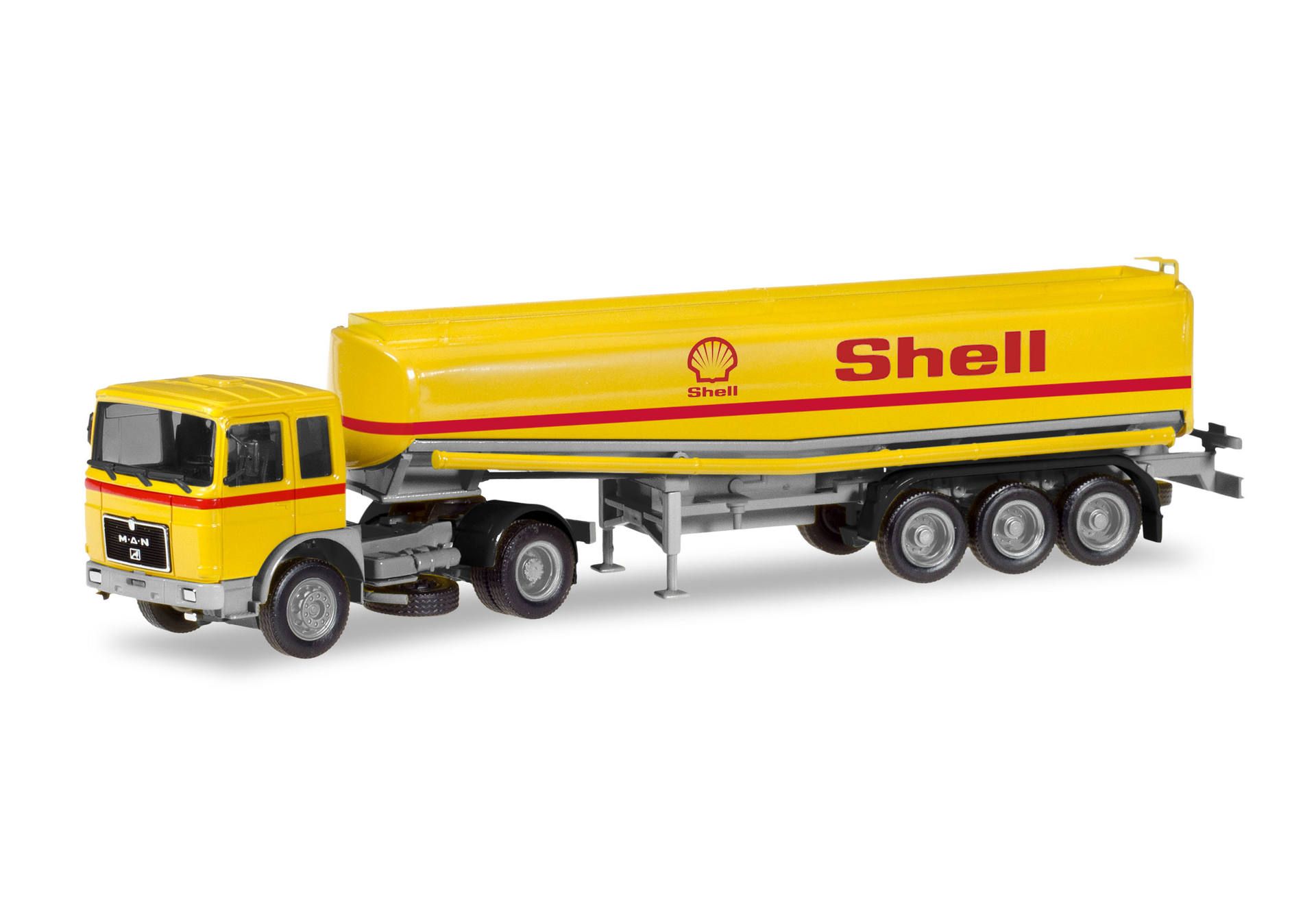 Herpa 309271 MAN F8 Benzintank-Sattelzug 