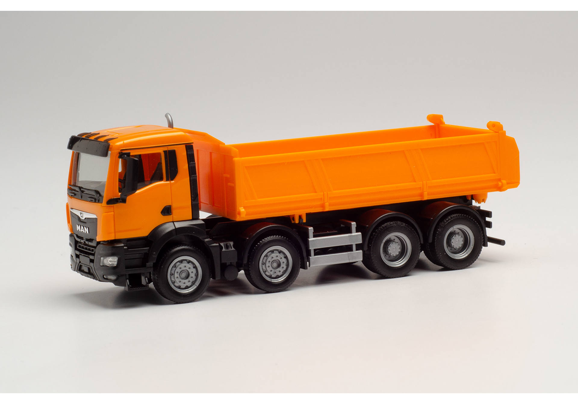 Herpa 312837 MAN TGS NN Meiller Kipper - kommunalorange 1:87
