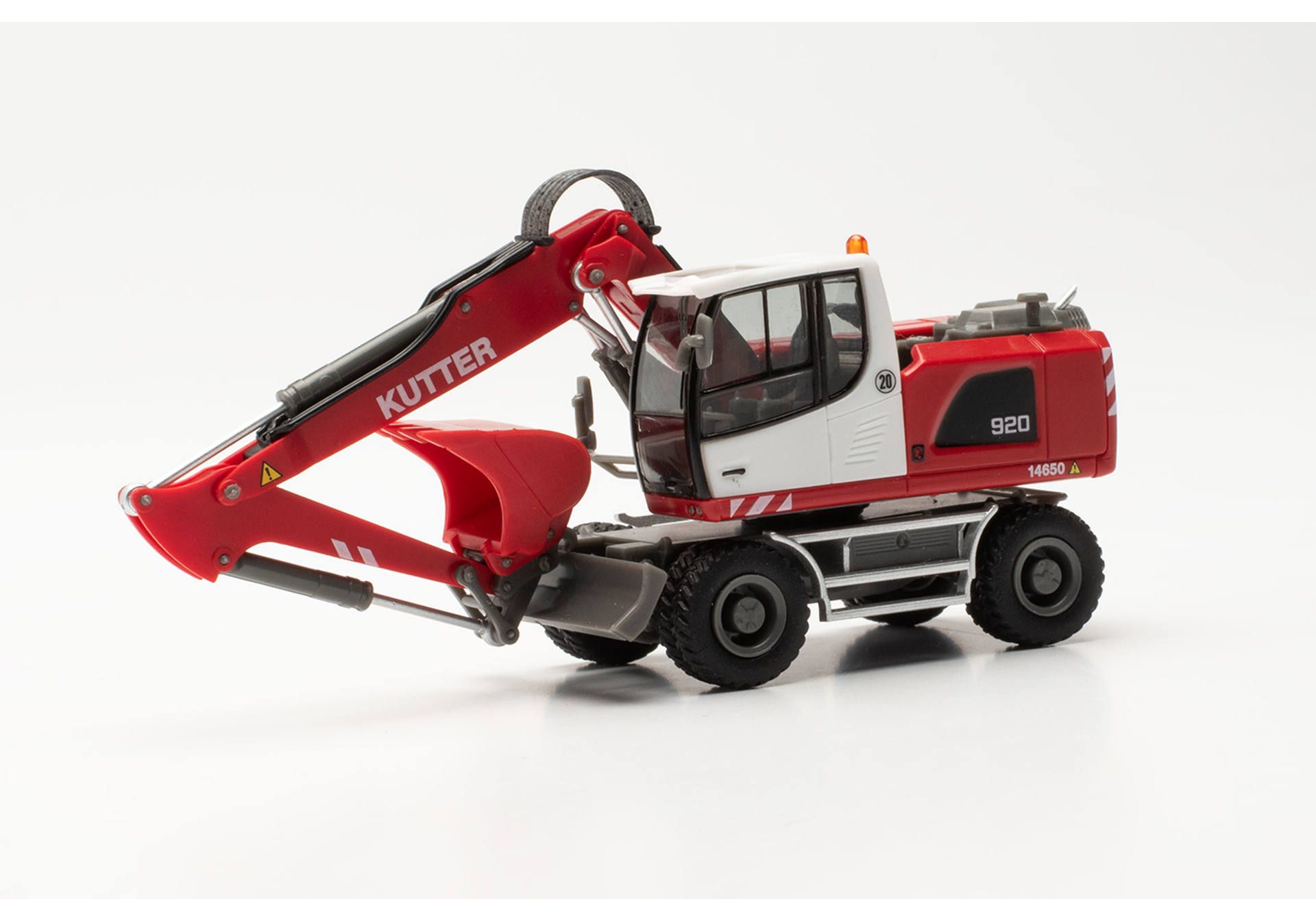 Herpa 314954 Liebherr Mobilbagger 920 Litronic Kutter 1:87