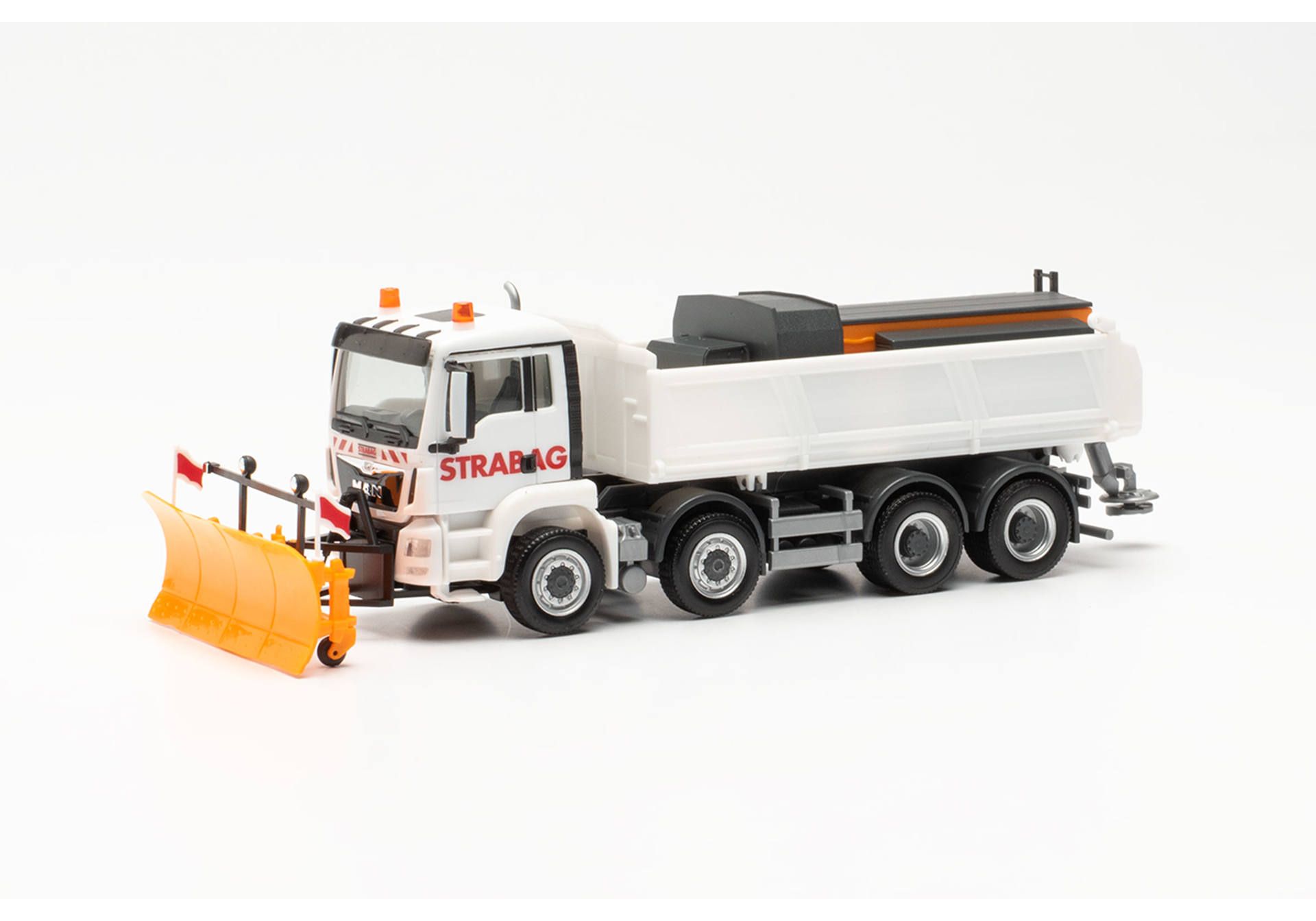 Herpa 315838 MAN TGS 4-achs Meiller-Kipper STRABAG Winterdienst 1:87