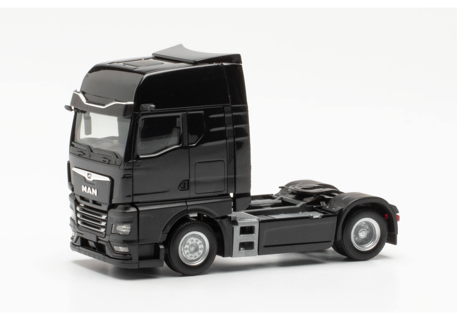 Herpa 315876-002 MAN TGX GX Zugmaschine mit Spiegelkameras - schwarz 1:87