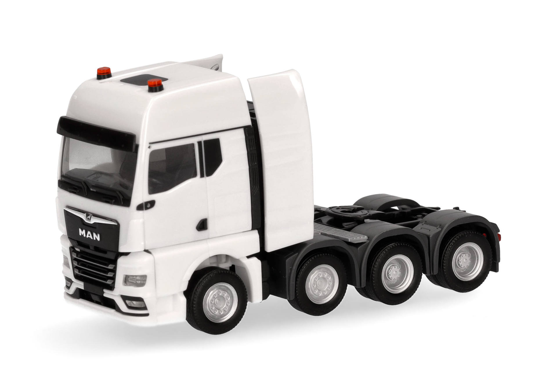 Herpa 316958 MAN TGX GX Schwerlastzugmaschine 4-achs (luftgefedert, 8x4), weiß 1:87