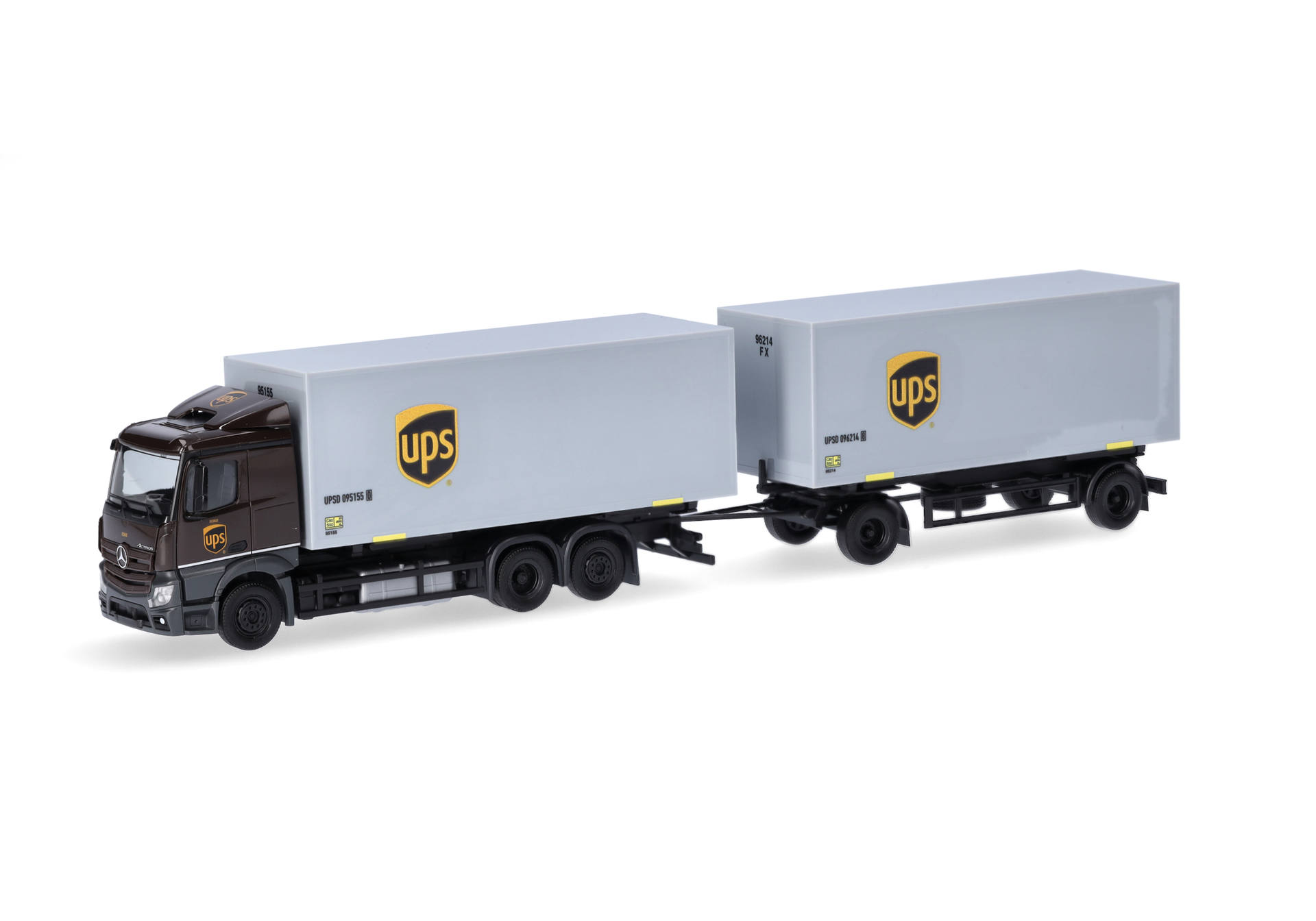 Herpa 317832 Mercedes-Benz Actros Classicspace Wechselkoffer-Hängerzug 