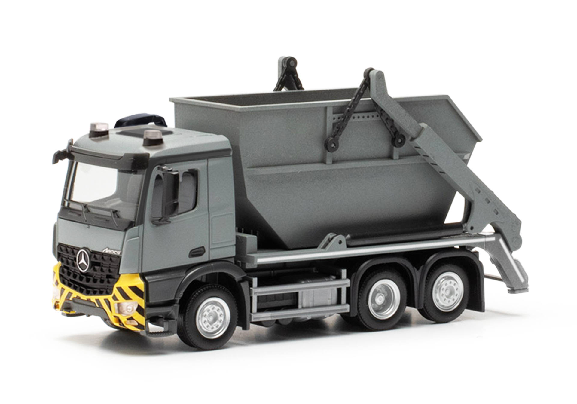 Herpa 317863 Mercedes-Benz Arocs M Absetzkipper AK16 - grau/gelb 1:87