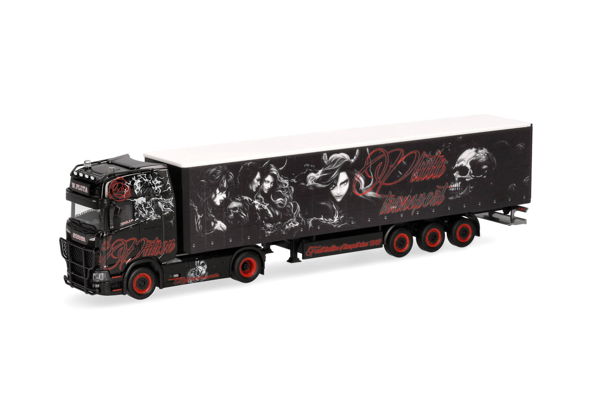 Herpa 319232 Scania CS20 HD Gardinenplanen-Sattelzug 