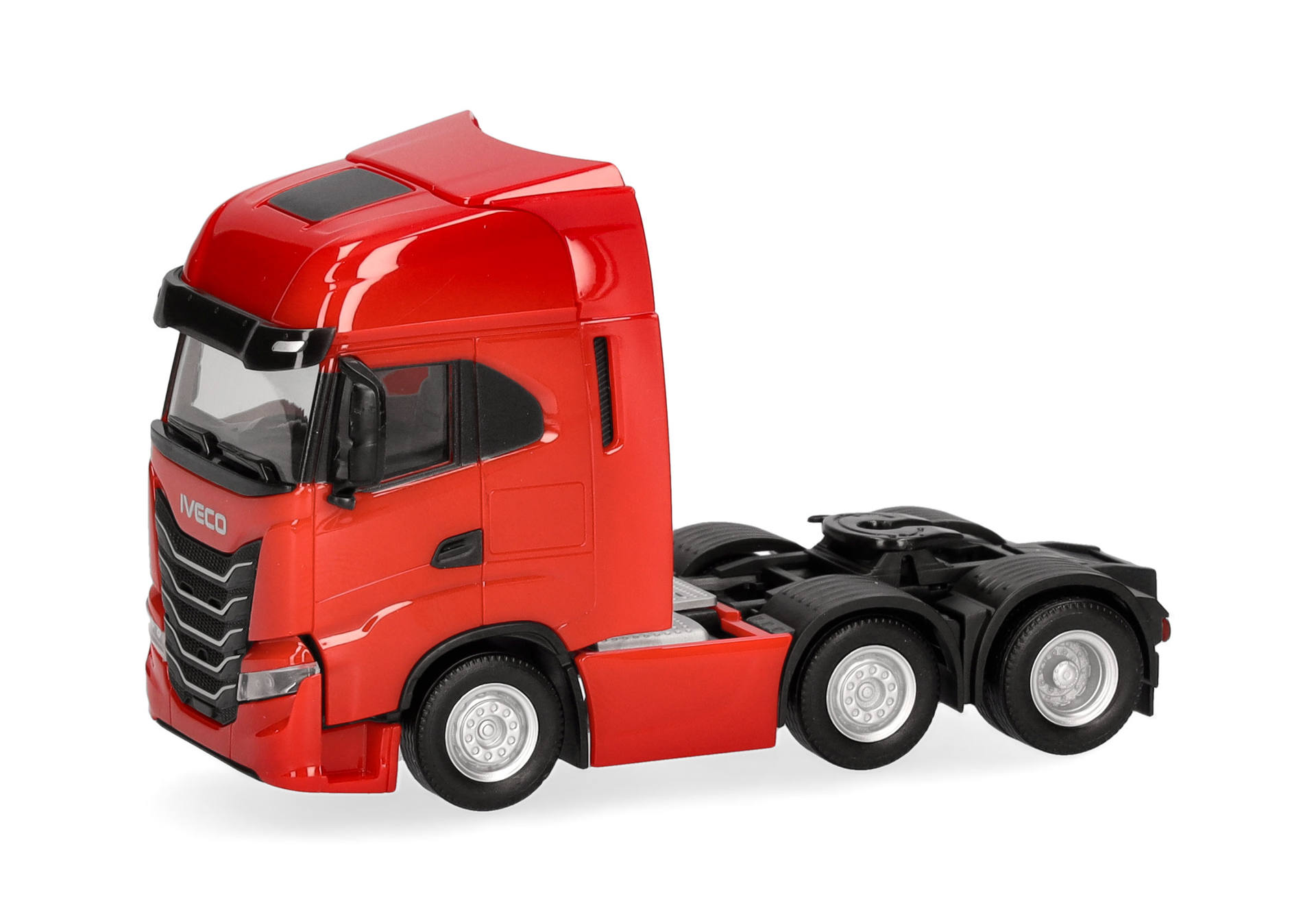 Herpa 320313 Iveco S-Way MY24 Zugmaschine 3achs (6x2), rot 1:87