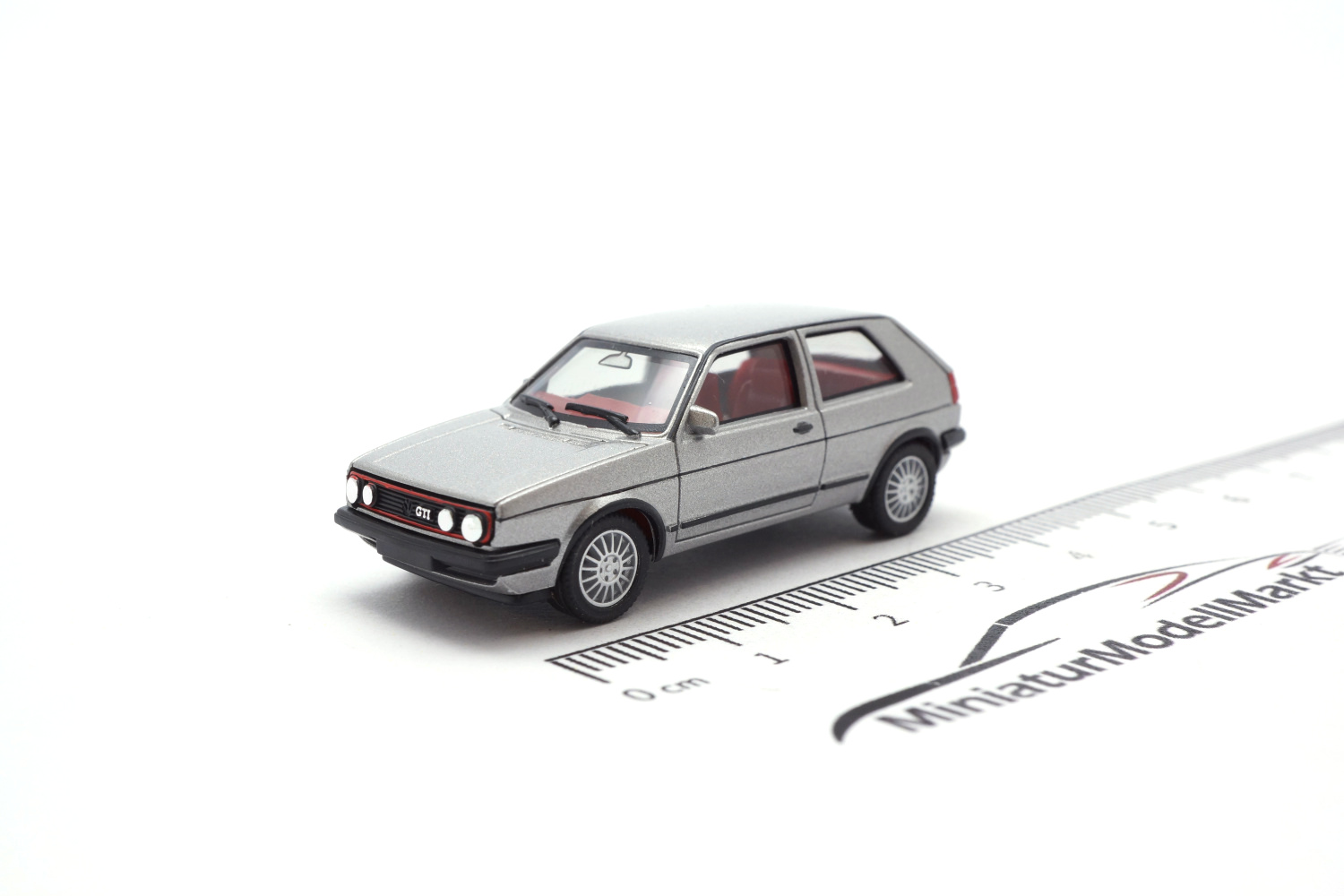 Herpa 430838-002 VW Golf II Gti, silbermetallic 1:87