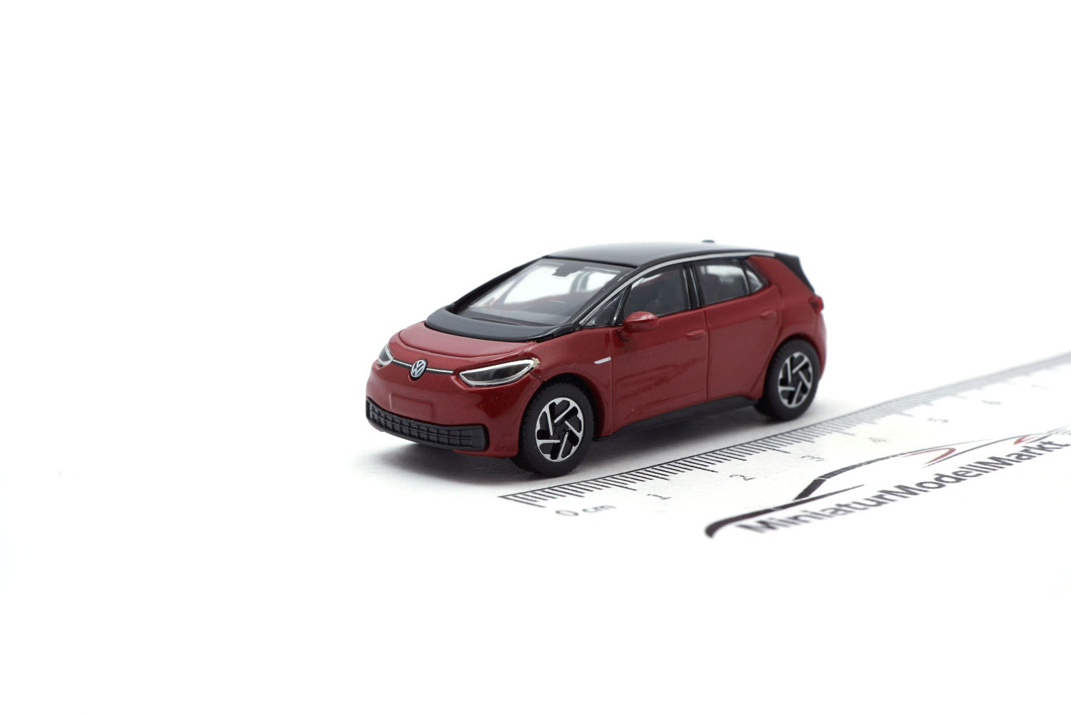 Herpa 431101 Volkswagen (VW) ID. 3, Kings Red Metallic (Dach schwarz) 1:87