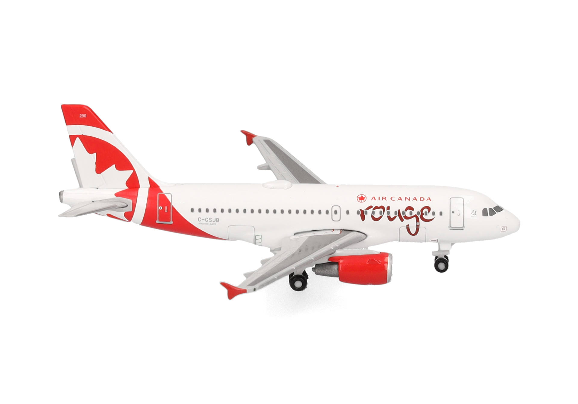 Herpa 538701 Air Canada Rouge Airbus A319 1:500