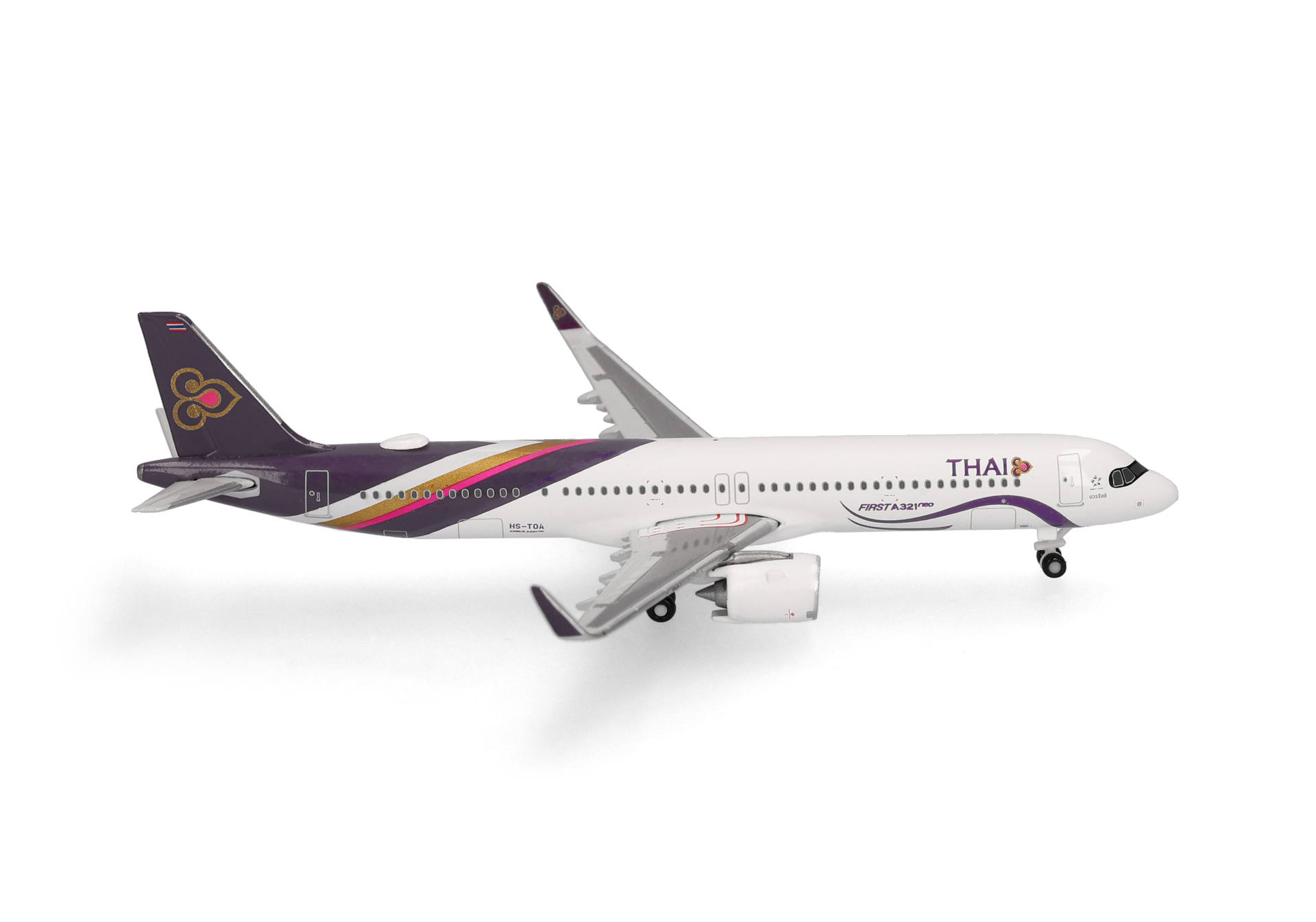 Herpa 539708 Thai Airways Airbus A321neo - HS-TOA 