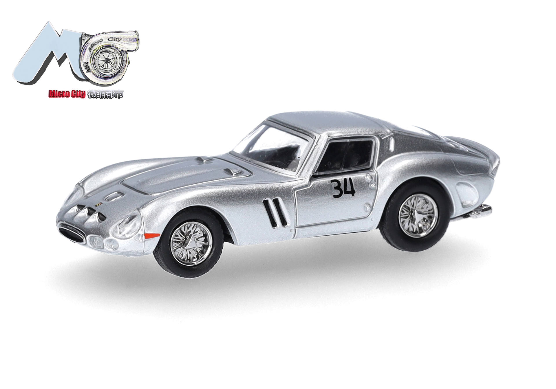 Micro City 87MC000060 MicroCity: Ferrari 250 GTO 34, silber 1:87
