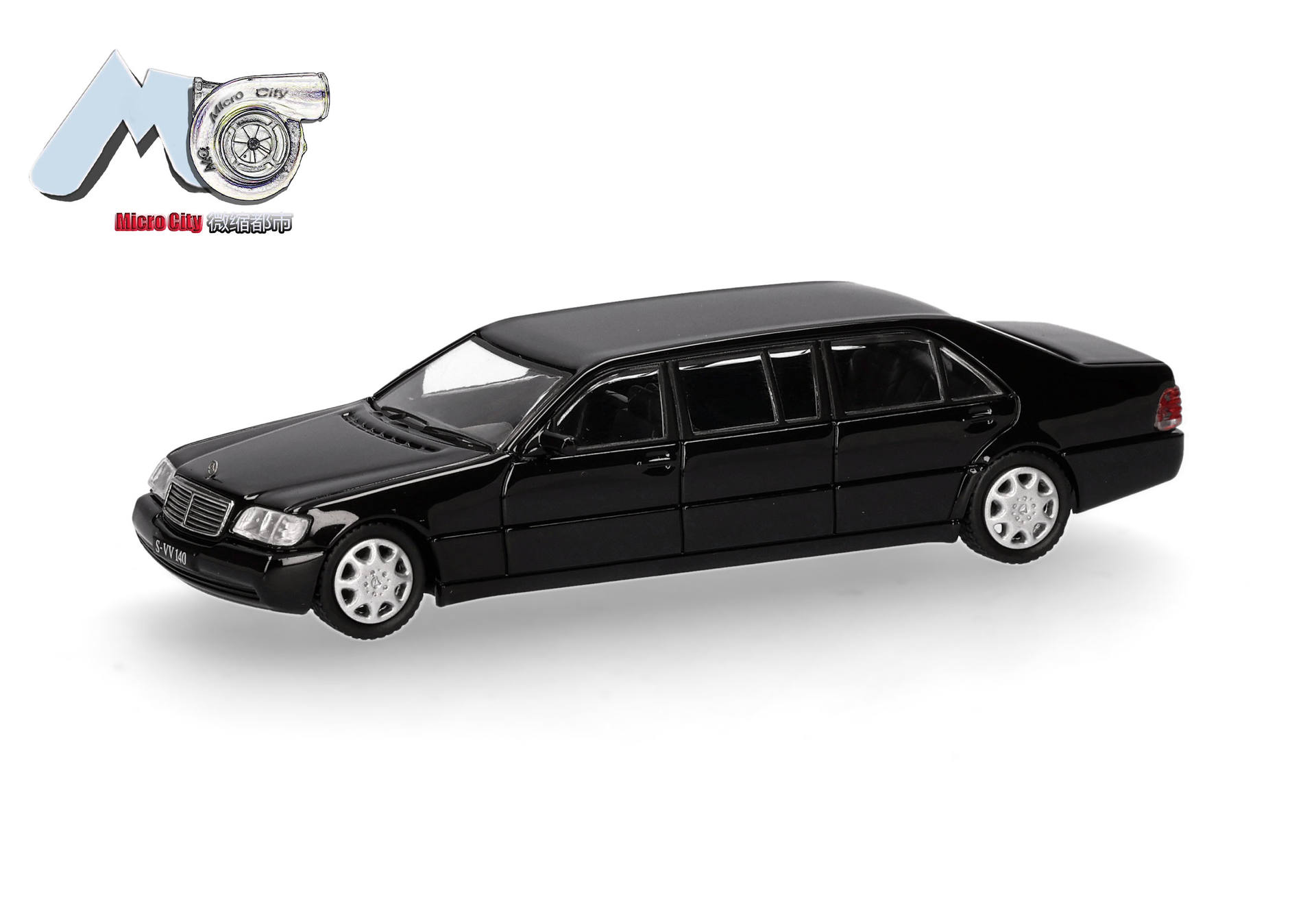 Micro City 87MC000103 Mercedes-Benz S600 Pullmann - schwarz 1:87