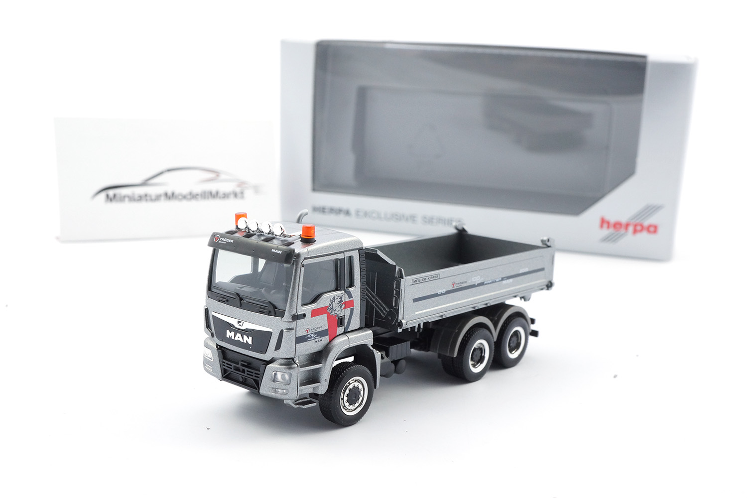 Herpa 938648 MAN TGS M Euro 6c Baukipper-LKW 