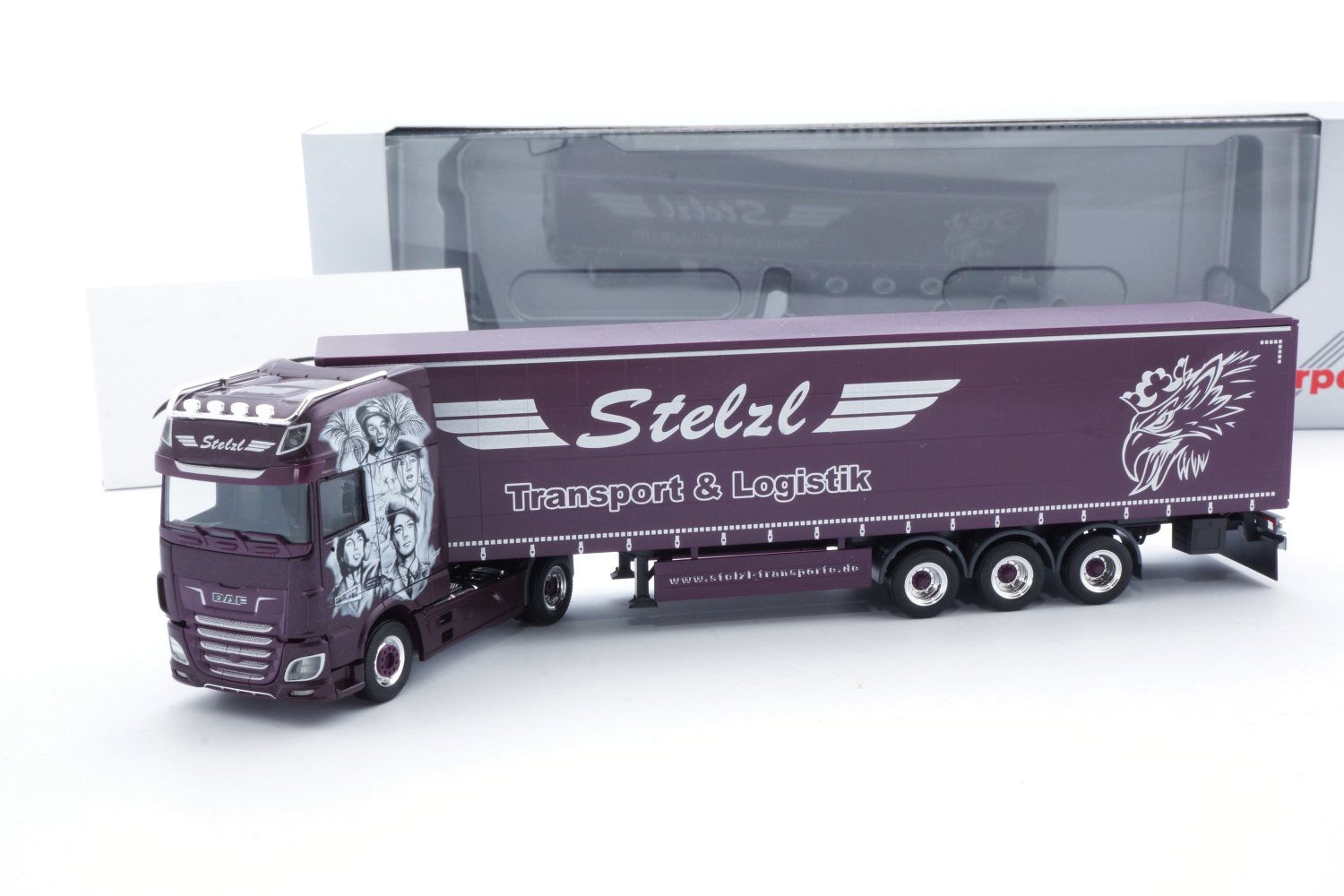 Herpa 941259 DAF XF SSC Gardinenplanen-Sattelzug Stelzl 2020 Sommerfest 1:87