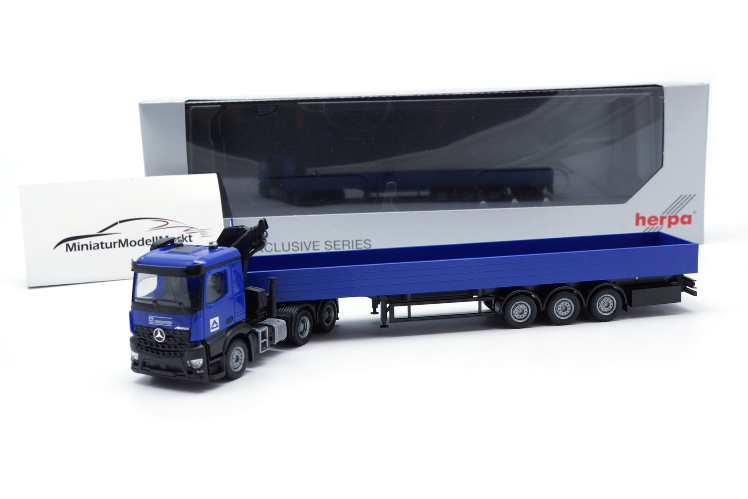 Herpa 960038 Mercedes-Benz Arocs Pritschen-Sattelzug 