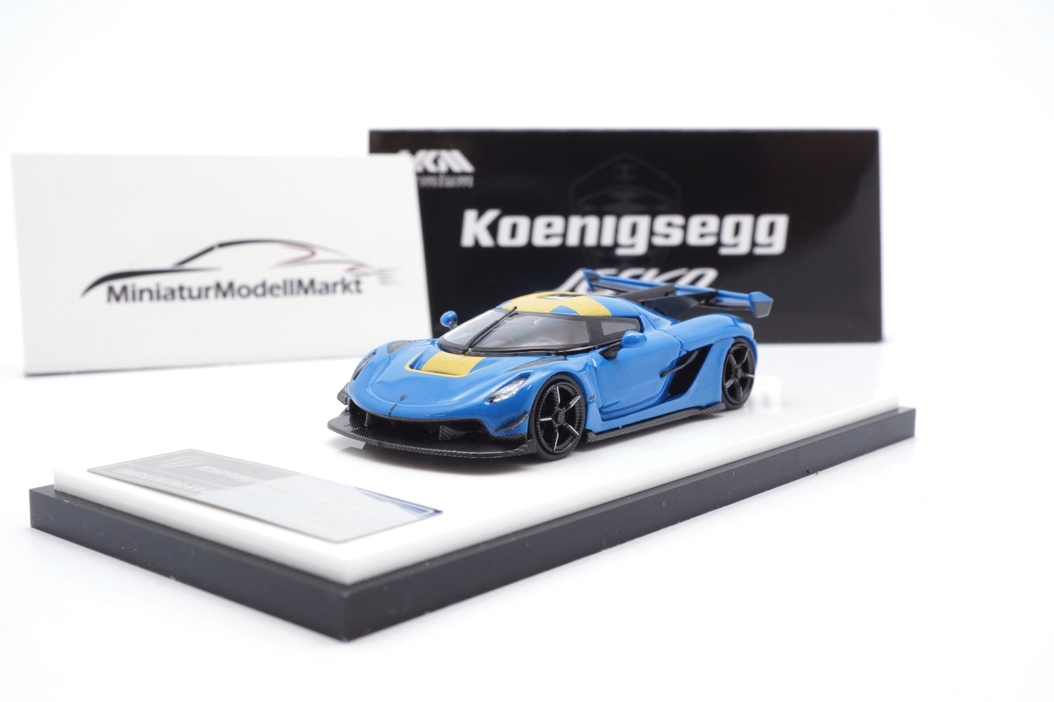 HKM jesko-04 Koenigsegg Jesko - Sweden Blue 1:64