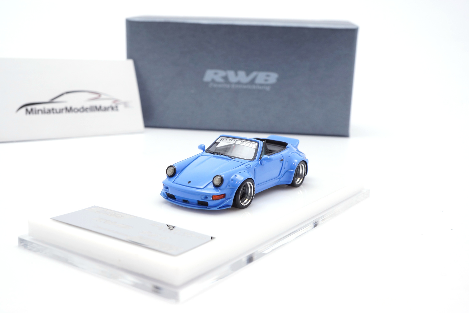 hpi64 RWB04 Porsche 911 (964) Cabrio - RWB - Blau 1:64