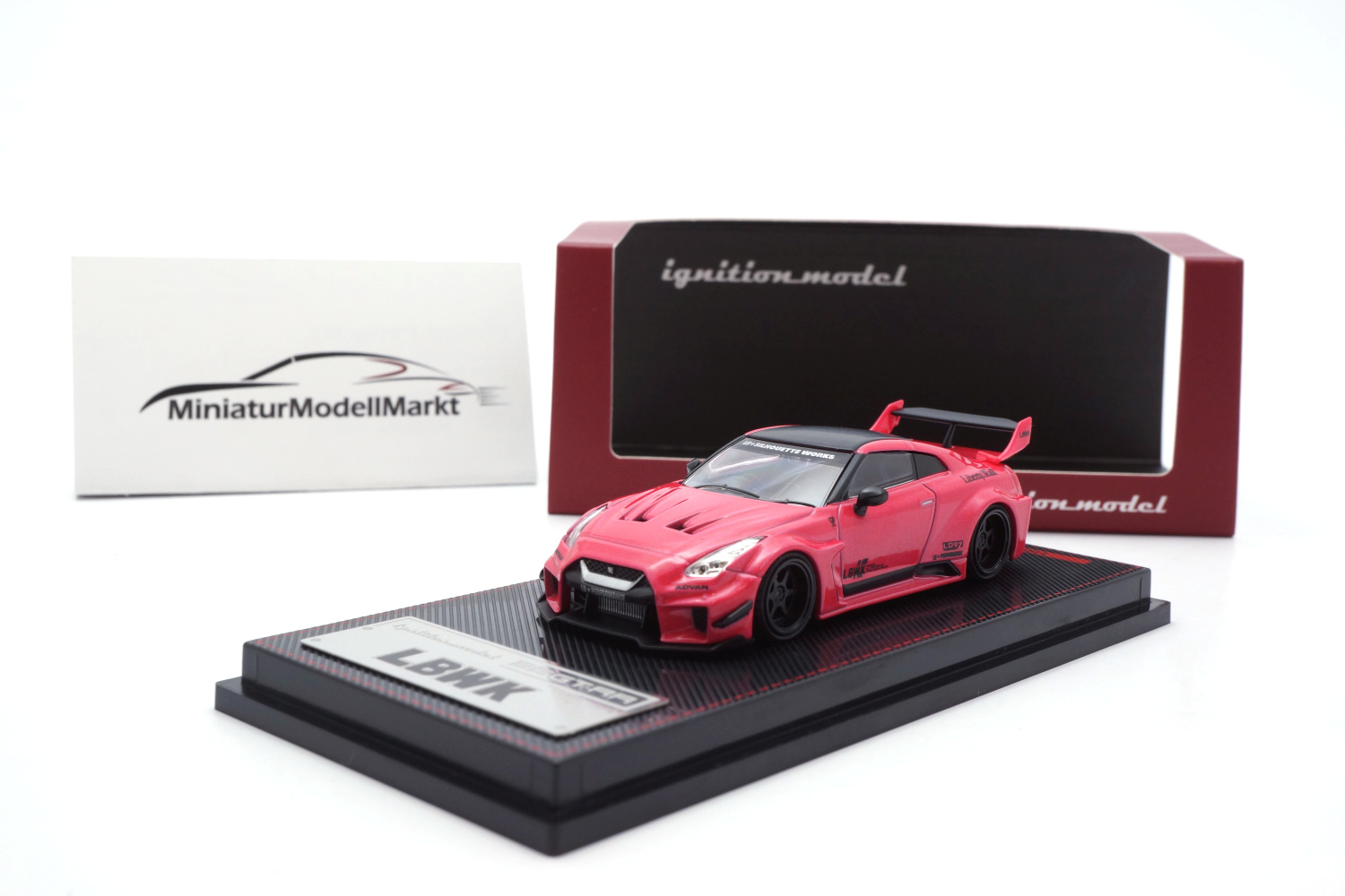 Ignition Model IG2382 LB-Silhouette WORKS GT Nissan 35GT-RR - Pink 1:64