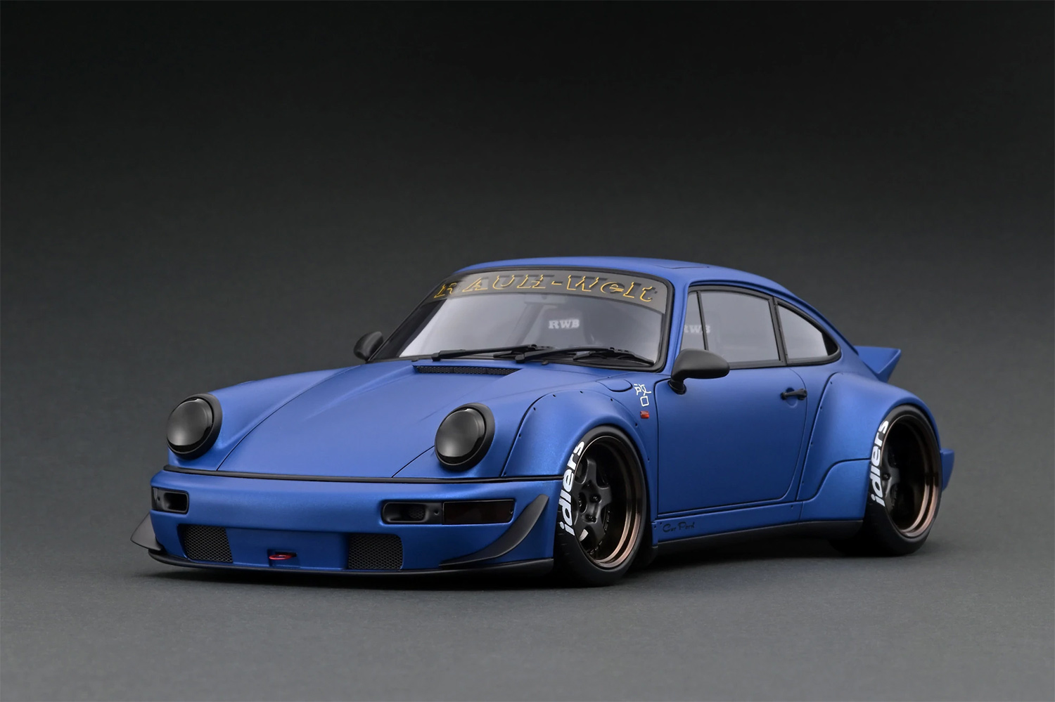 Ignition Model IG2461 Porsche 911 (964) - RWB - Matte Blue 1:18