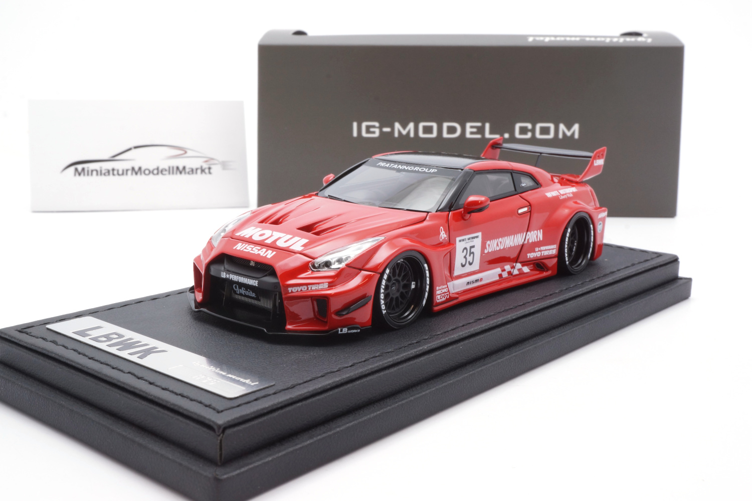 Ignition Model IG2550 LB-Silhouette WORKS GT Nissan 35GT-RR - Rot 1:43
