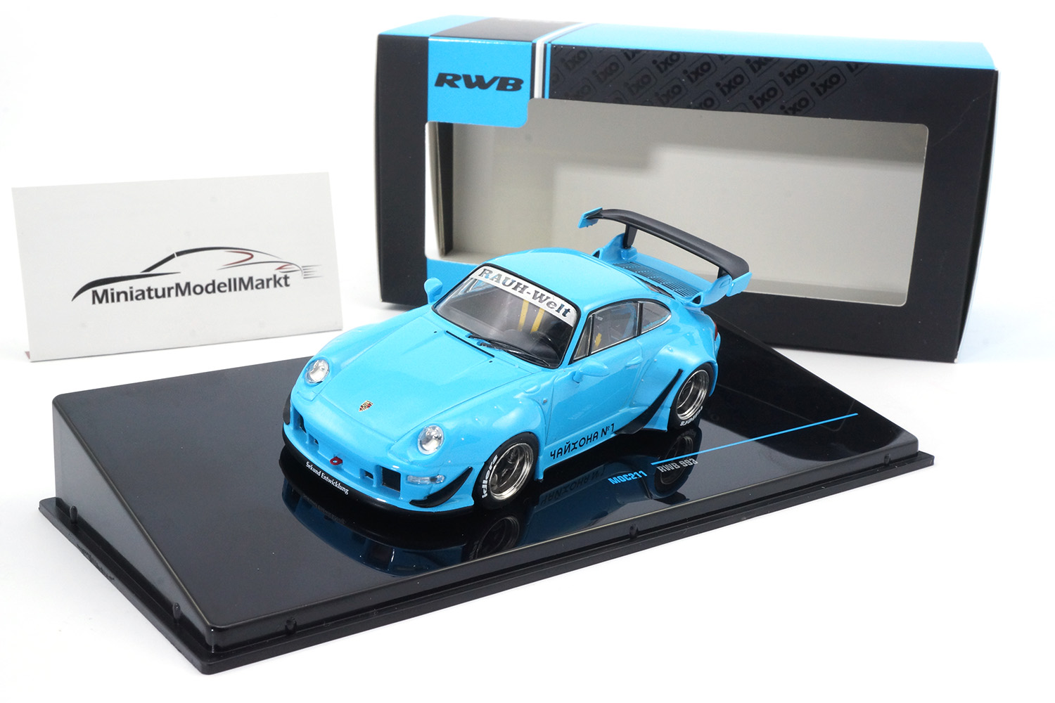 IXO MOC211 Porsche RWB 993, hellblau 1:43