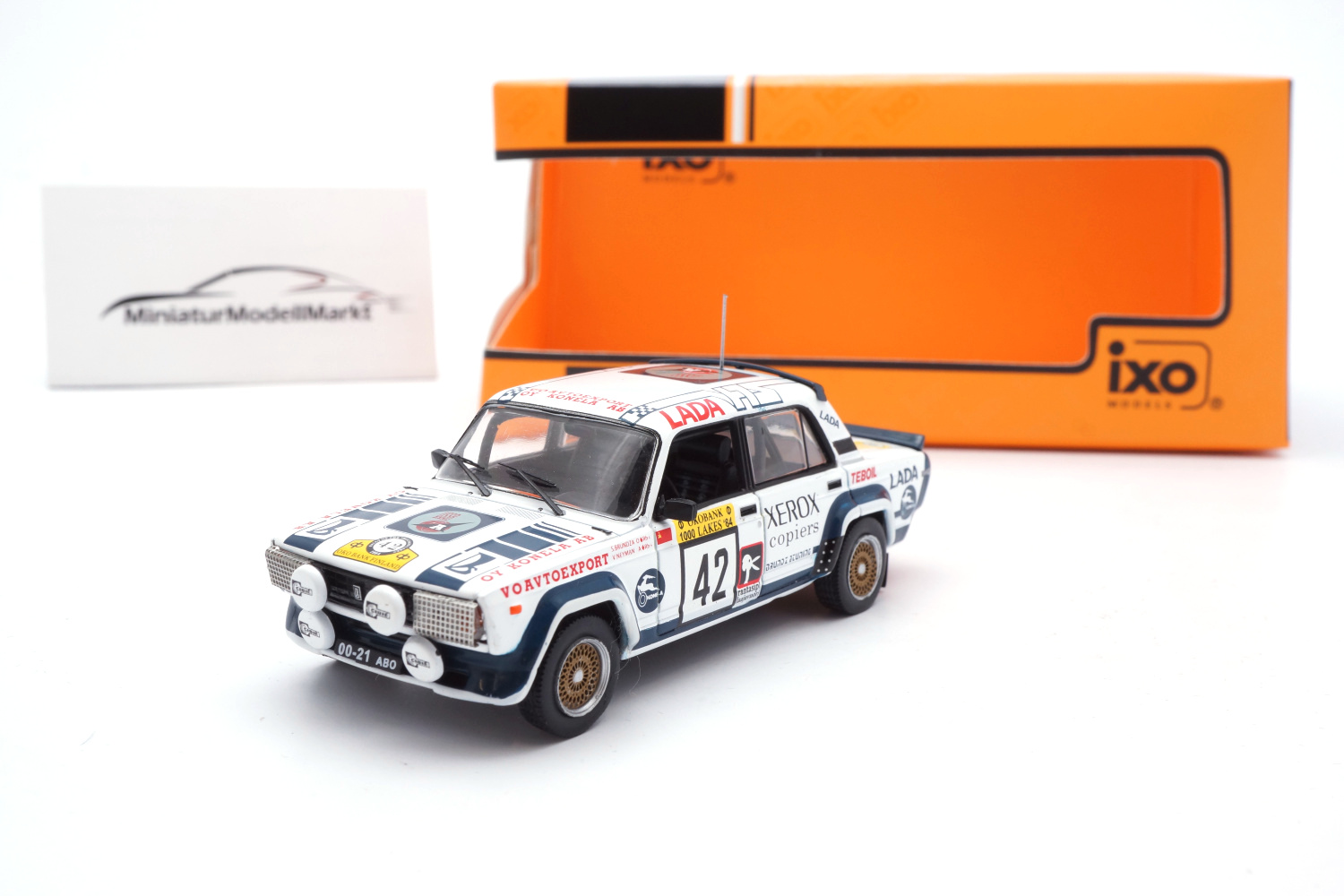 IXO RAC349 Lada 2105 VFTS - No.42 - 1000 Lakes Rallye 1984 1:43