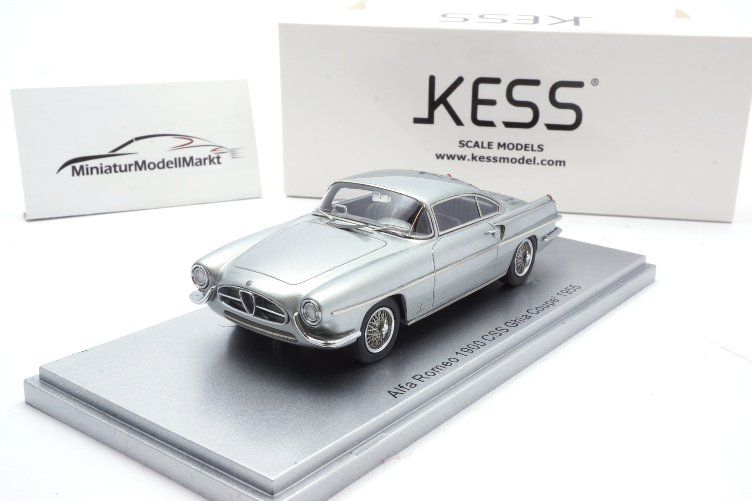 Kess KE43000212 Alfa Romeo 1900 CSS Ghia Coupe - Silber - 1955 1:43
