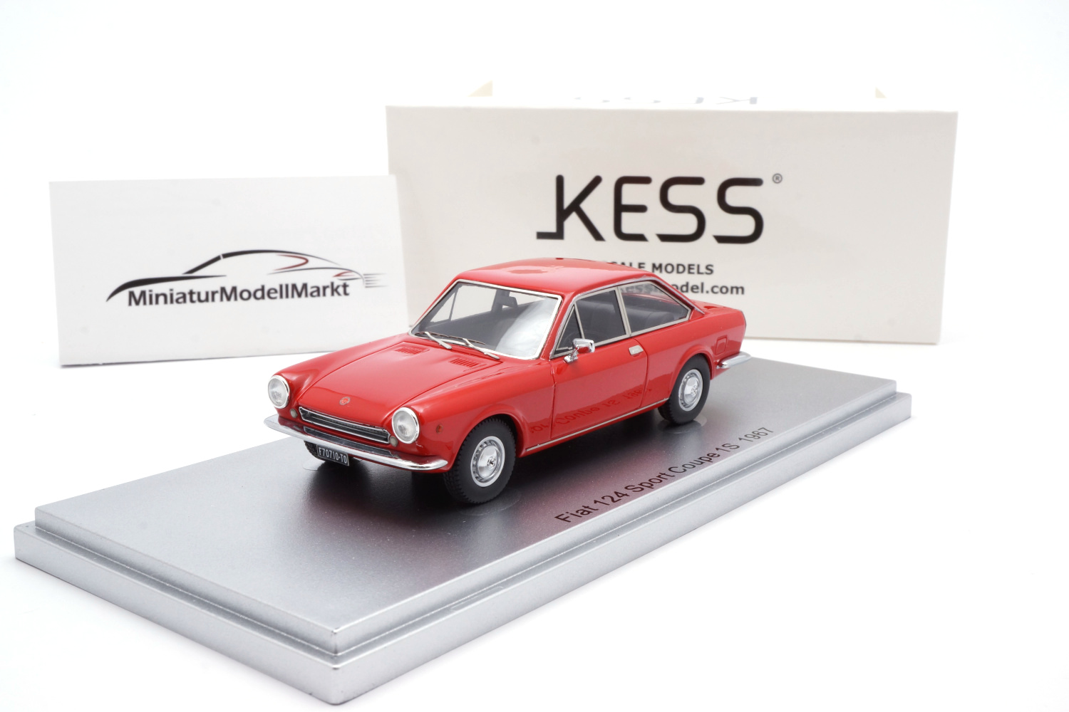 Kess KE43010110 Fiat 124 Sport Coupe - 1967 - Rot 1:43