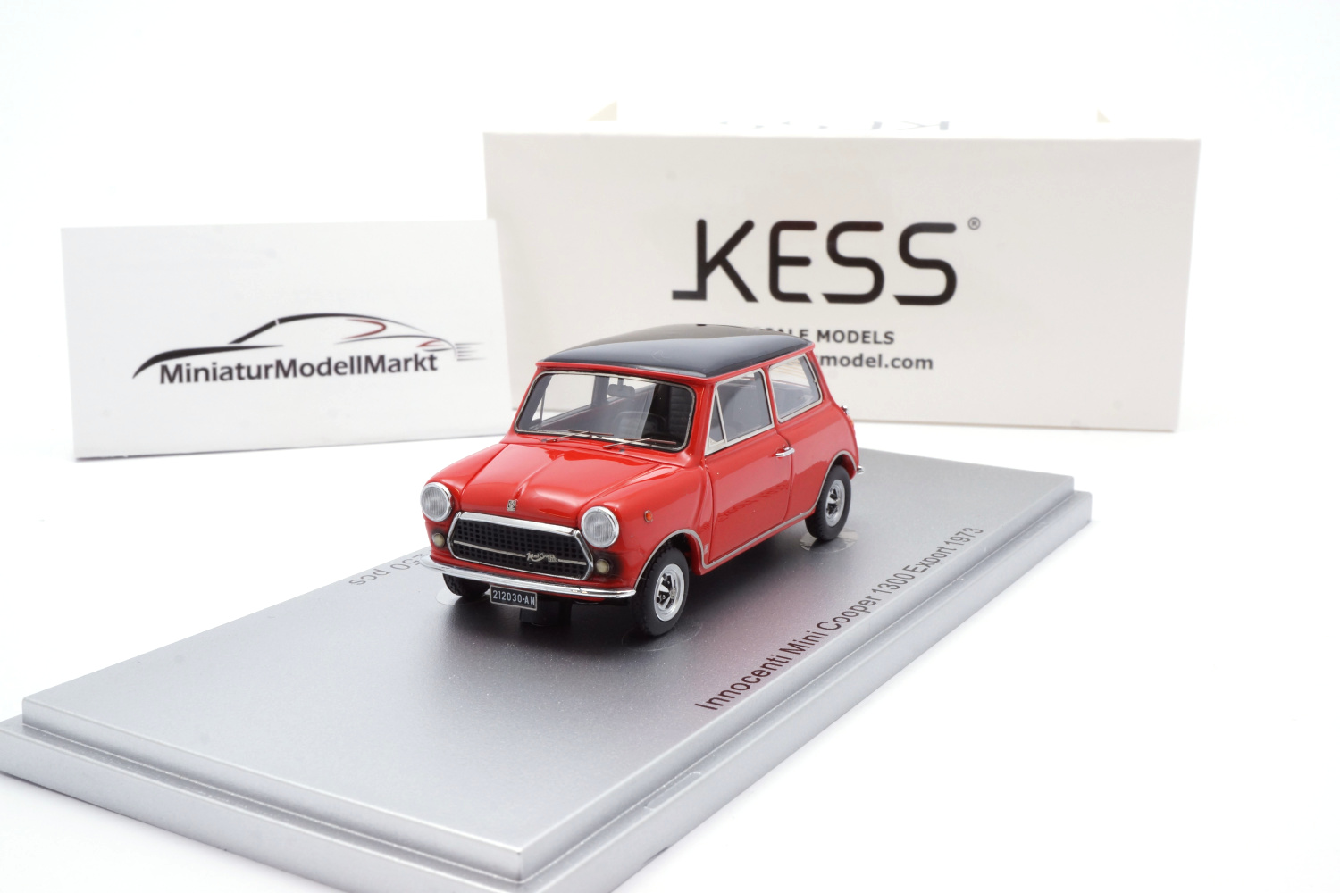 Kess KE43012030 Innocenti Mini Cooper 1300 Export - Rot - 1793 1:43