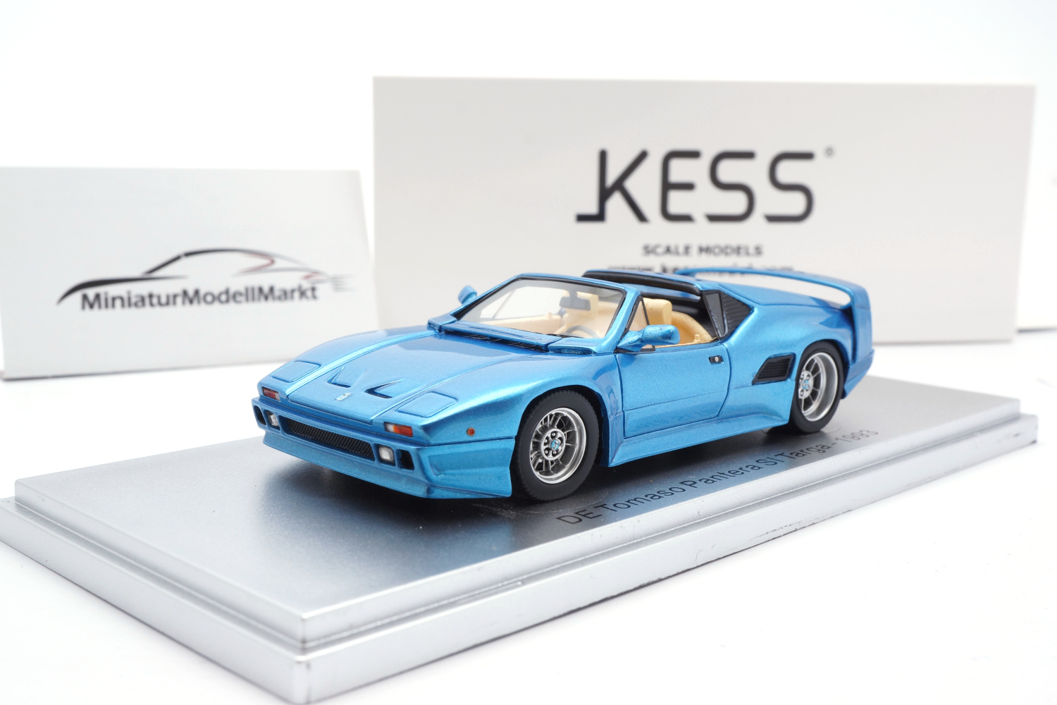 Kess KE43013020 De Tomaso Pantera SI Targa - Blue Metallic - 1993 1:43