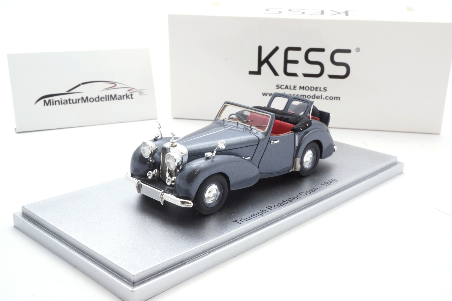 Kess KE43057000 Triumph Roadster Open - Grau - 1949 1:43