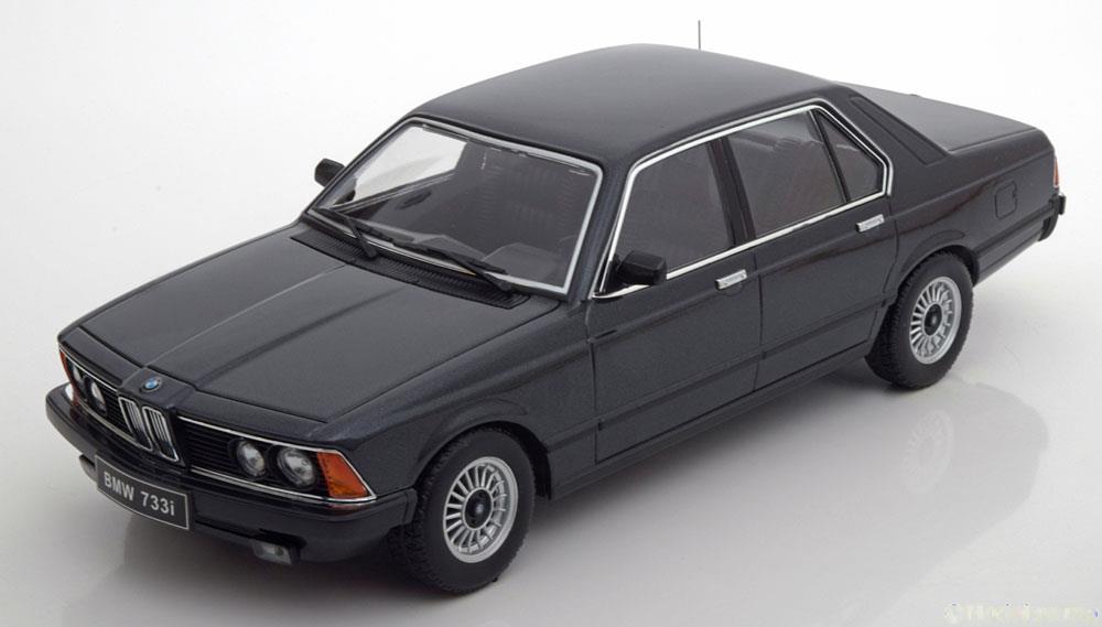 KK-Scale 180101 BMW 733i (E23) - metallic-schwarz - 1977 1:18