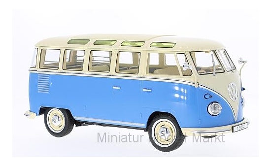 KK-Scale 180152 VW T1 - blau/hellbeige - Samba - 1962 1:18