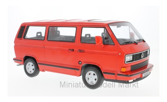 KK-Scale 180203 VW Bus T3 - rot - Red Star - 1993 1:18