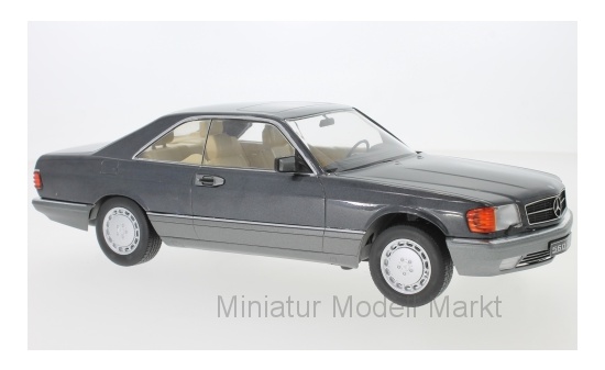 KK-Scale 180331 Mercedes 560 SEC (C126) - metallic-anthrazit - 1985 1:18