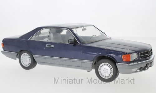 KK-Scale 180332 Mercedes 560 SEC C126 - metallic-blau 1:18