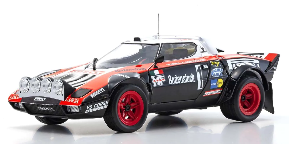 Kyosho 08130D Lancia Stratos HF #1 - Hunsrück 1978 - W. Röhrl 1:18