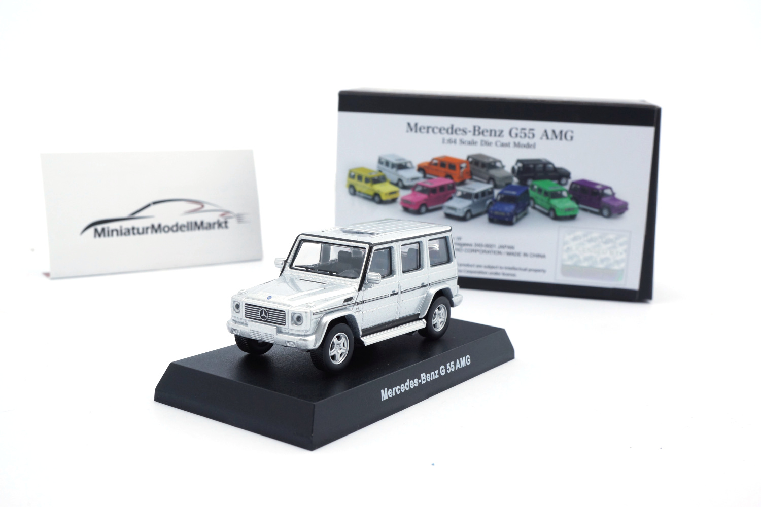 Kyosho K07021G3 Mercedes-Benz G55 AMG - Silber 1:64