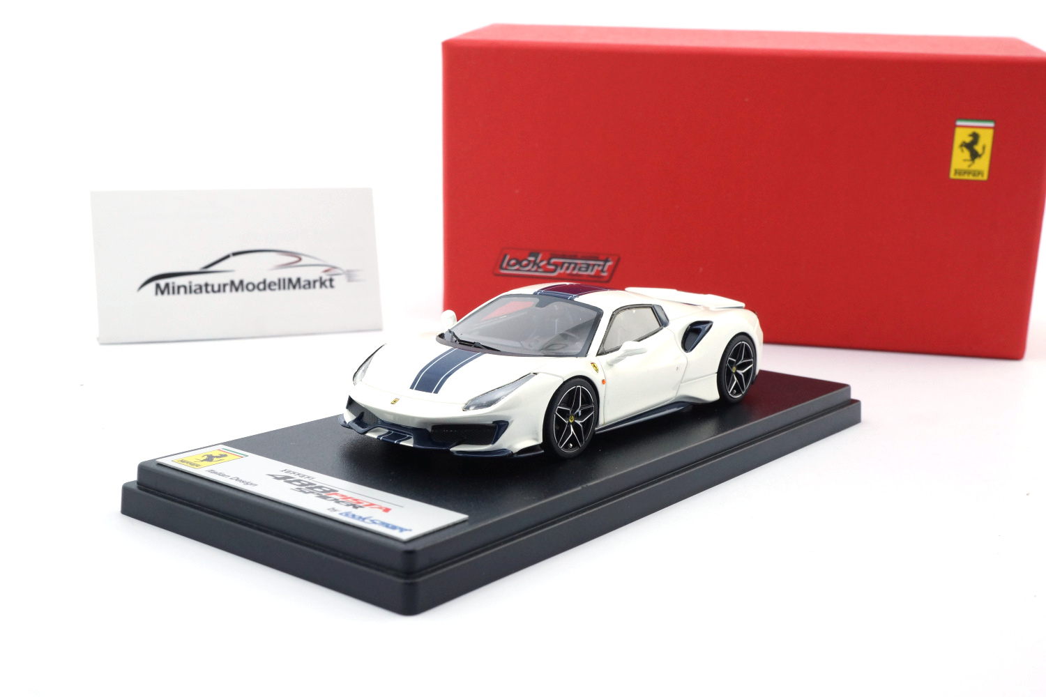 Looksmart LS496HTA Ferrari 488 Pista Spider Hardtop - Weiß 1:43