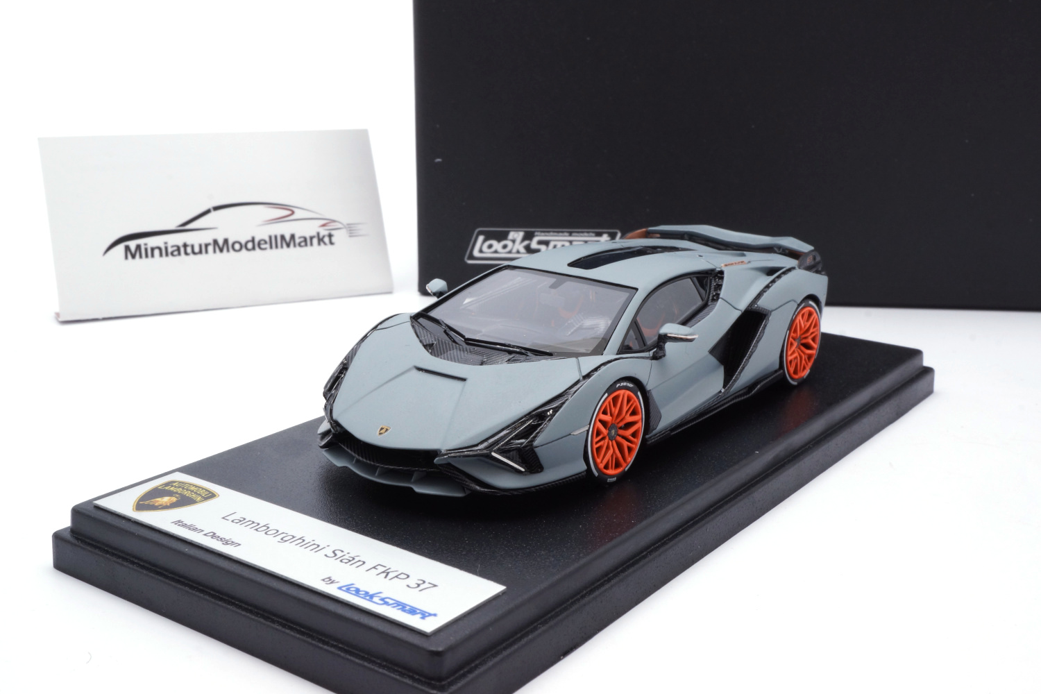 Looksmart LS507E Lamborghini Sian FKP 37 - Grigio Egoista (Matt Grau) 1:43