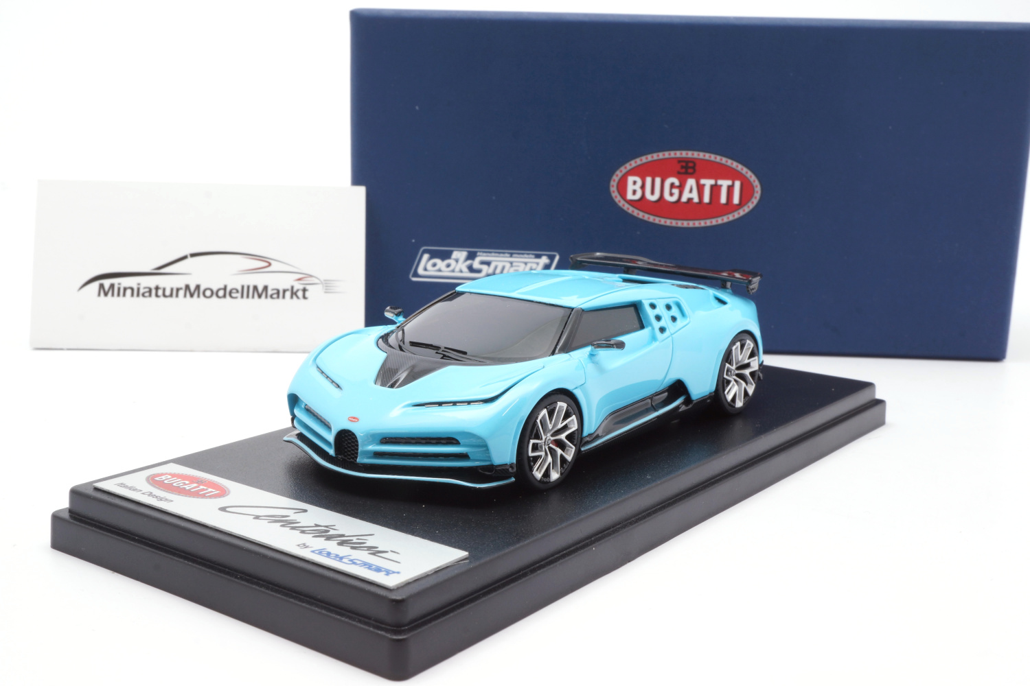 Looksmart LS513E Bugatti Centodieci - Historic Bugatti Light Blue 1:43