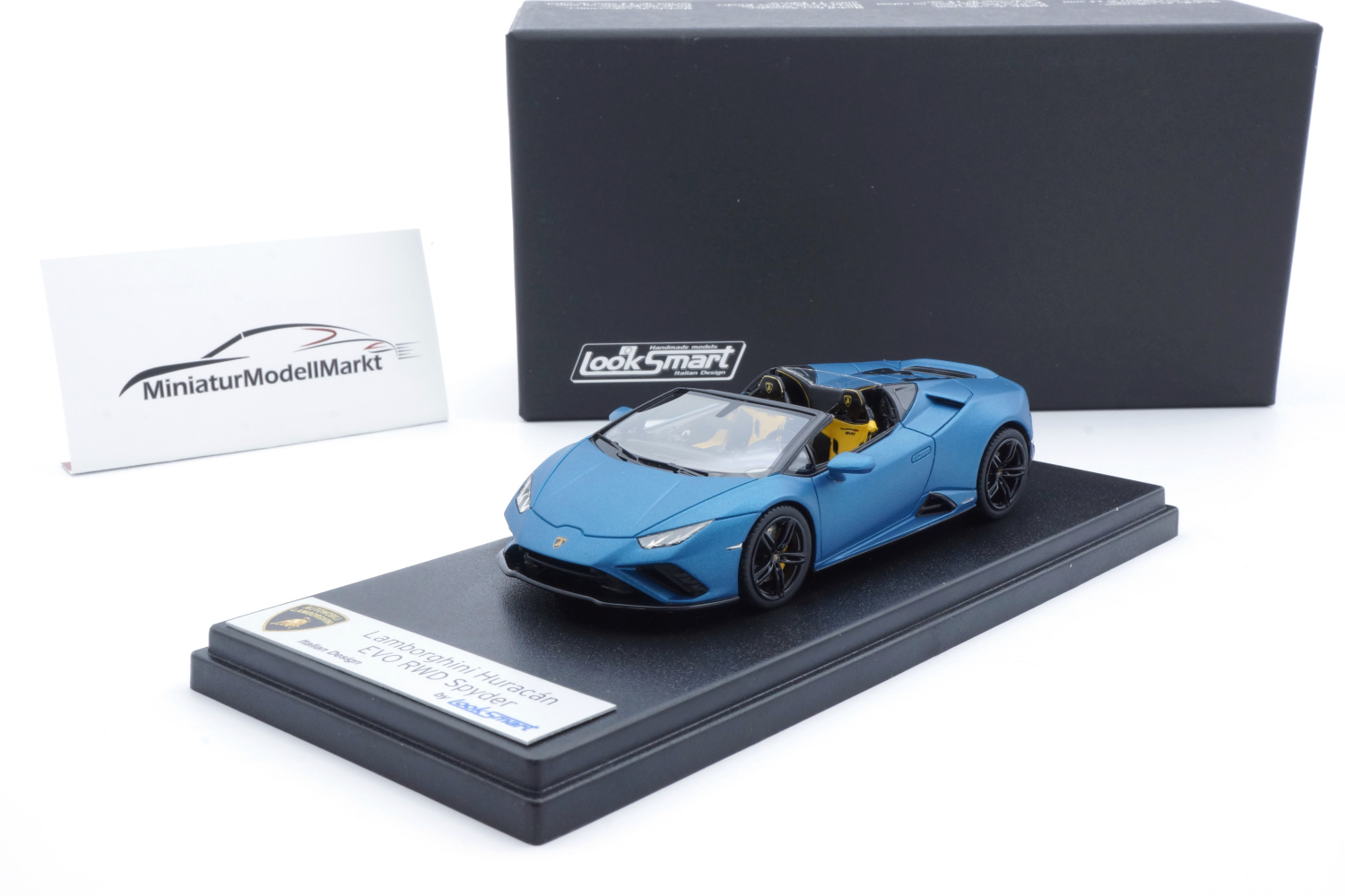 Looksmart LS521A Lamborghini Huracan Evo RWD Spyder - Blu Mehit 1:43