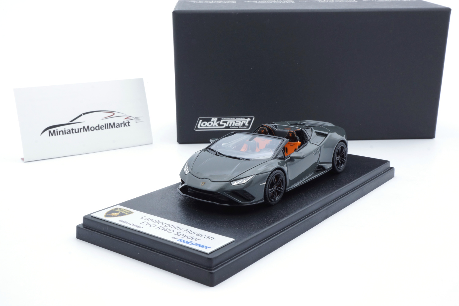 Looksmart LS521C Lamborghini Huracan Evo RWD Spyder - Grigio Telesto 1:43