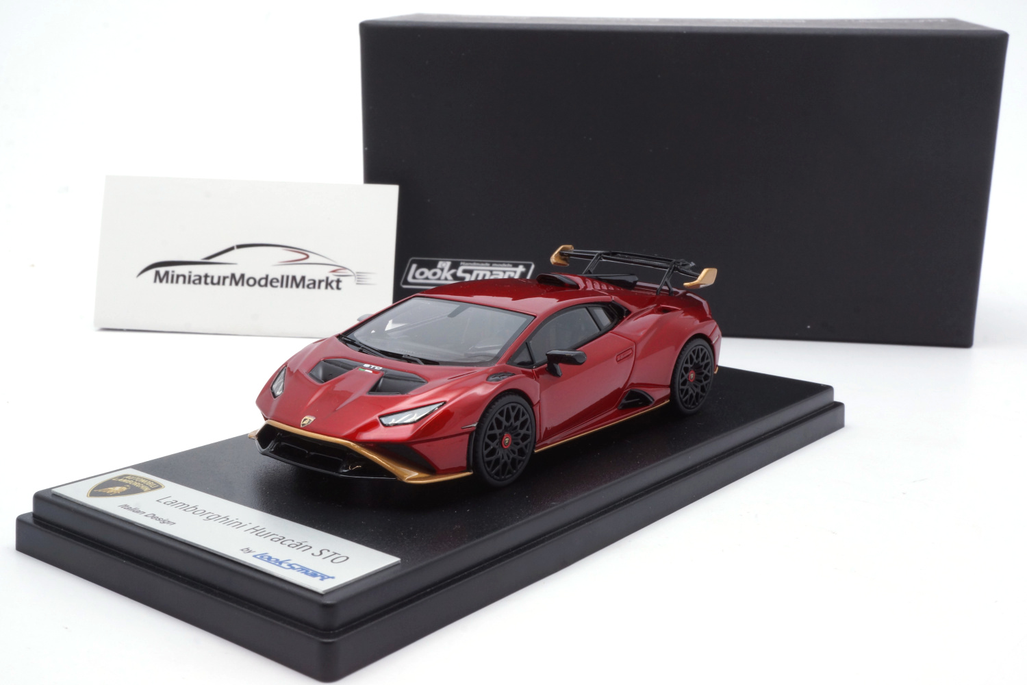 Looksmart LS523G Lamborghini Hurcan STO - Rosso Efesto 1:43