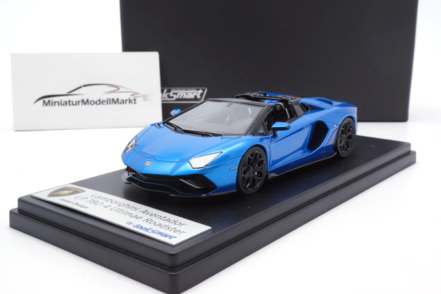 Looksmart LS532A Lamborghini Aventador Ultimae Roadster - Blu Tawaret 1:43