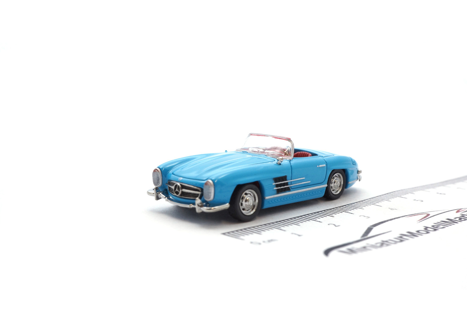 Micro City MC870009 Mercedes-Benz 300 SL Roadster - Blau (Innen Rot) 1:87