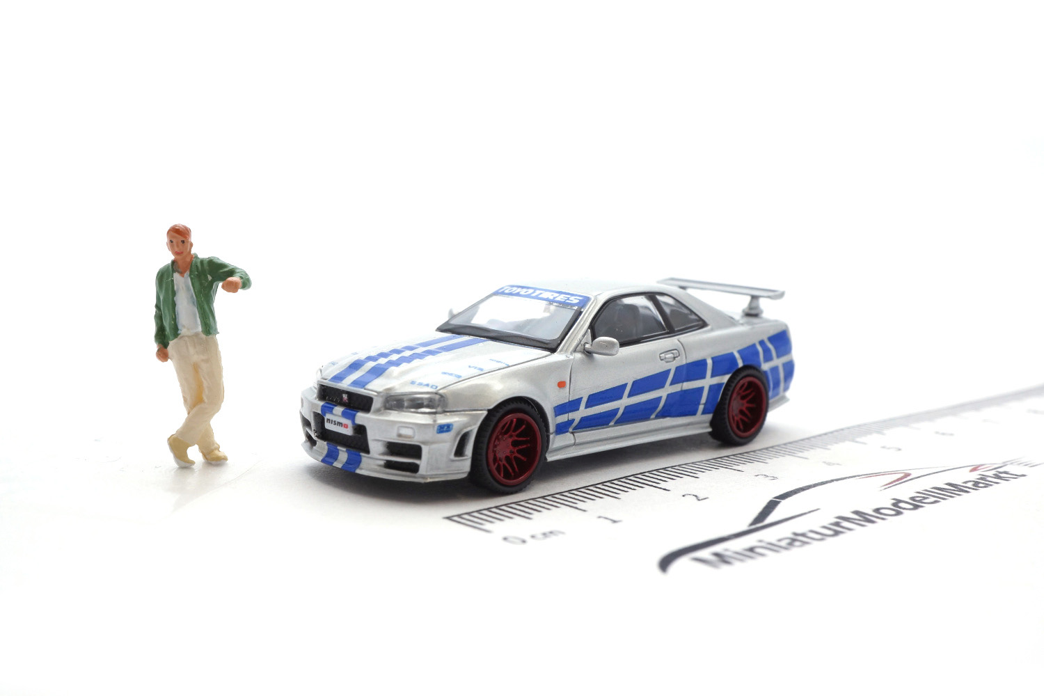 Micro City MC870012 Nissan Skyline GT-R (R34) - P. Walker (inkl. Figur) 1:87