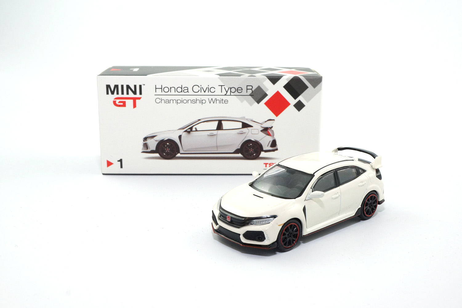 Mini GT 00001-L Honda Civic Type R (FK8) - Weiss 1:64